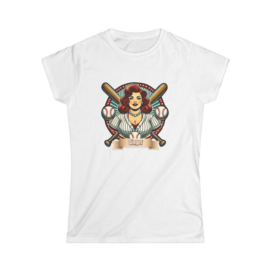 Slump Buster Ginger Baseball Mom Tee