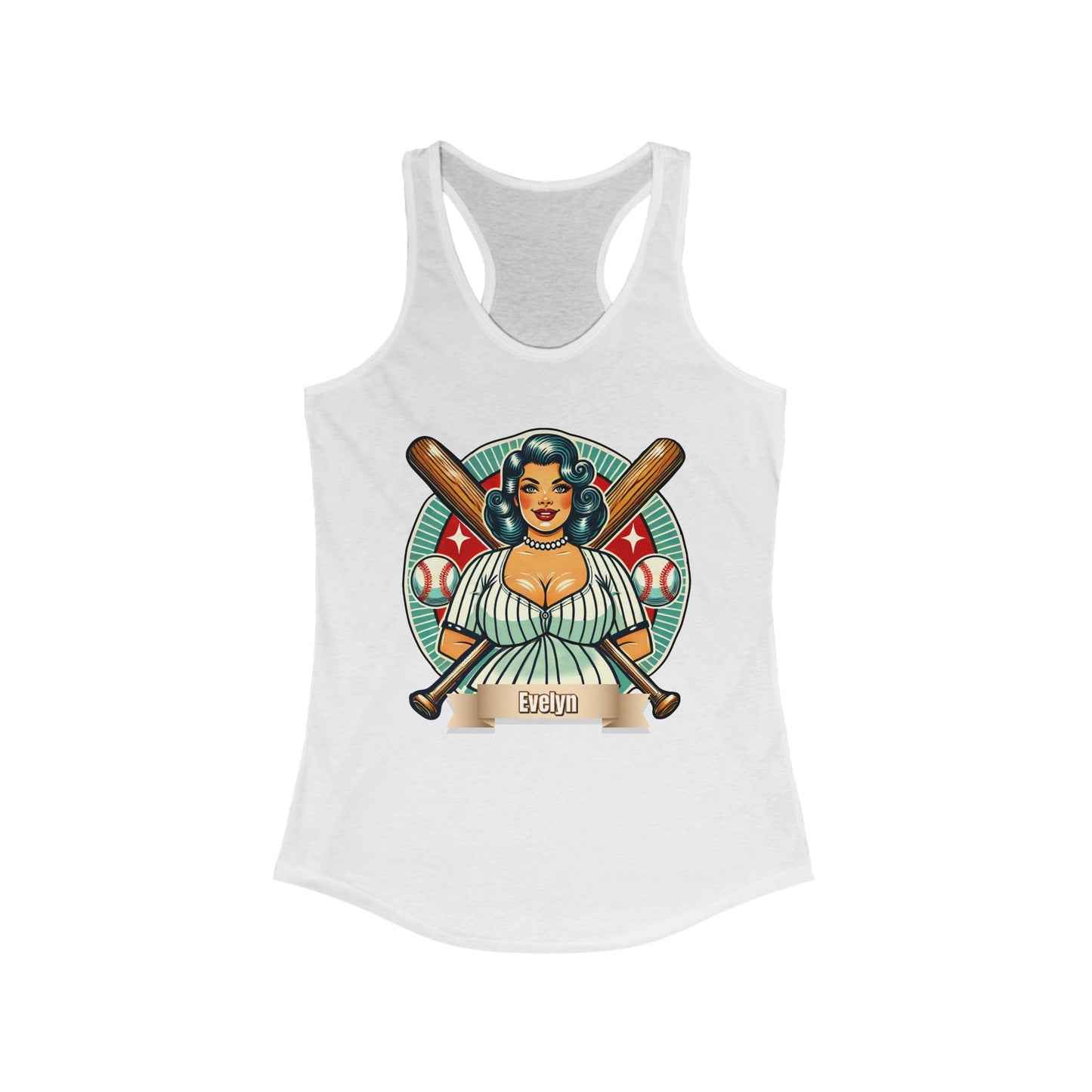 Slump Buster Evelyn Baseball Mom Tank